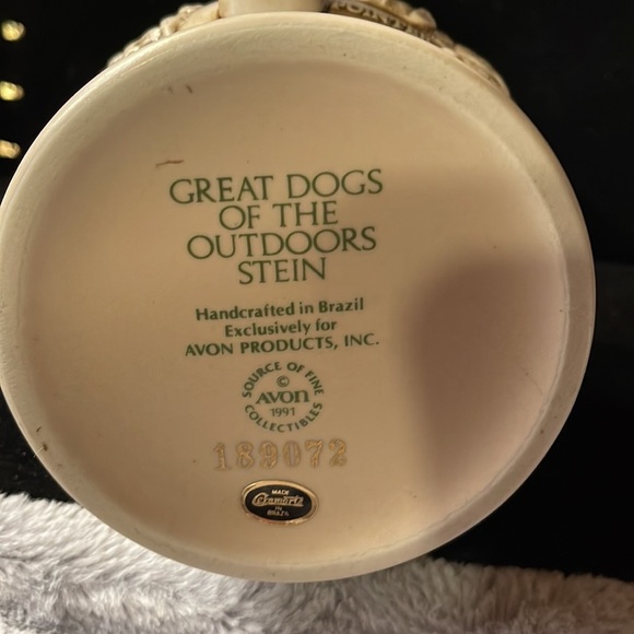 Avon-1991-Vintage Great Dogs of the Outdoors Stein Made in Brazil #189072 - Picture 9 of 9